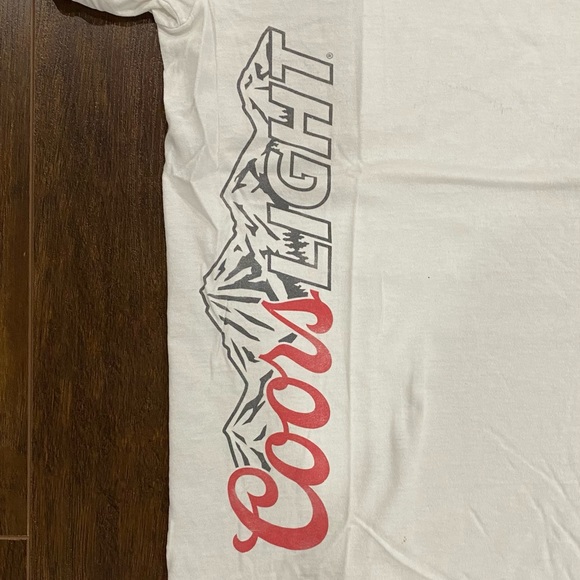 white lightweight coors light tee - Picture 2 of 3